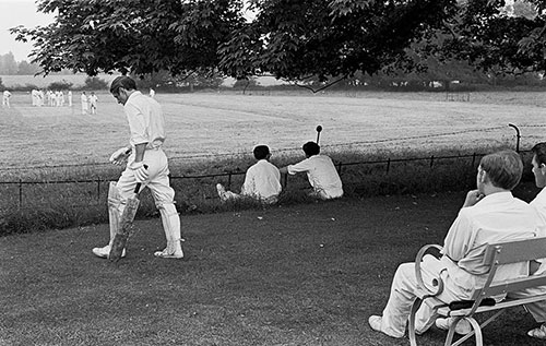 Village cricket match, Wichenford Worcs  (1969)