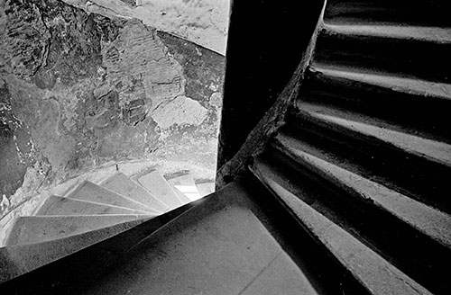 Stairwell of a Glasgow tenement  (1969)