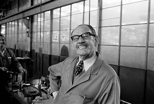 A factory joker, shearing department Josiah Parkes lock factory Willenhall  (1976)