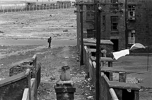 Tenements and wasteland N Glasgow  (1971)