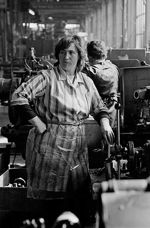 A lathe operator, Lee Howl pump factory, Tipton  (1978)