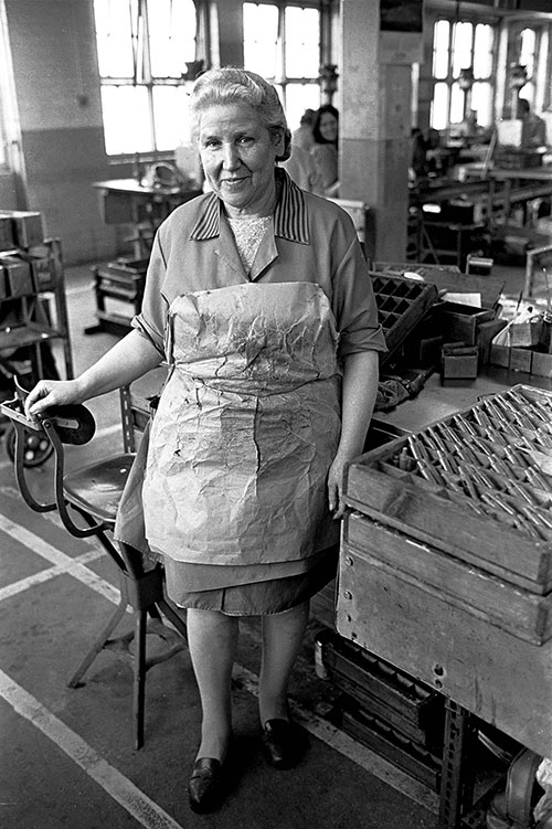 Hand made protective apron, Josiah Parkes lock factory Willenhall  (1976)