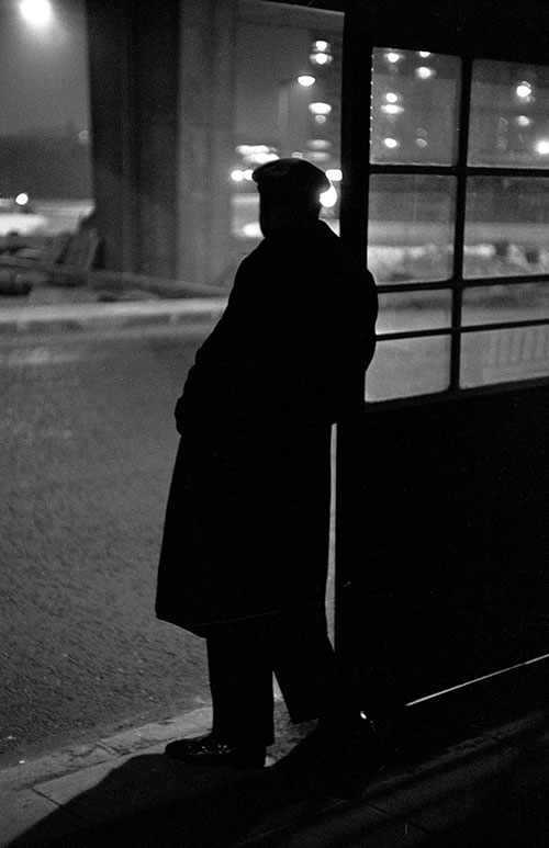 Waiting to go on night shift, Hockley, Birmingham,  (1966)