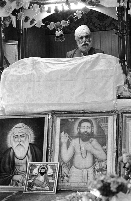 Shrine in a Sikh temple Wolverhampton  (1976)